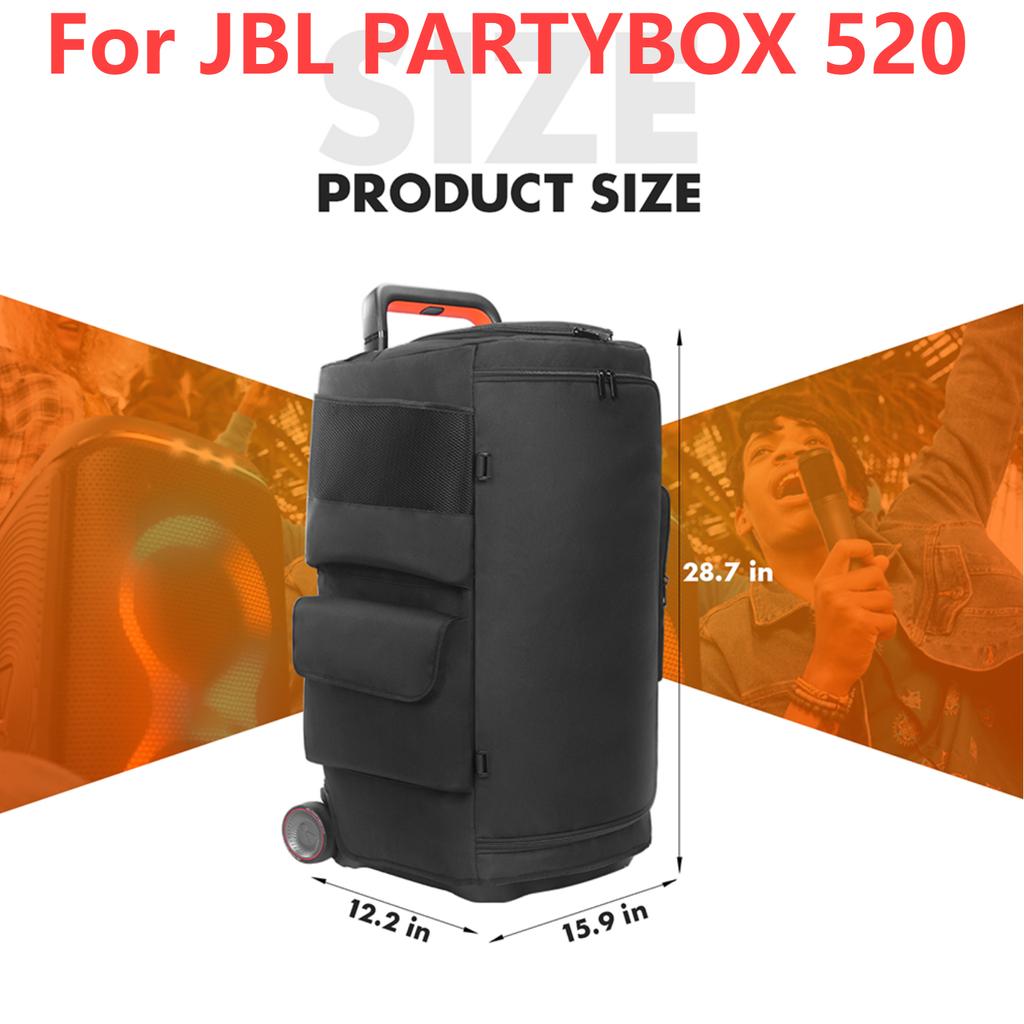 Portable Speaker Dust Case with Mic Pocket for JBL PARTYBOX 520/710/310/320/110/120 Speaker Storage Bag Party Speaker Carry Case