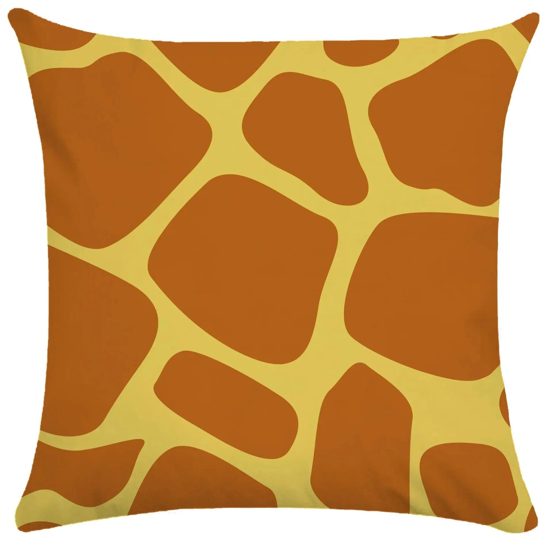 

45x45 см леопардовая наволочка с зебровым принтом, наволочка для спальни, украшения дома, автомобиля, офисного сиденья, гостиной, дивана, наволочка 40x40cm