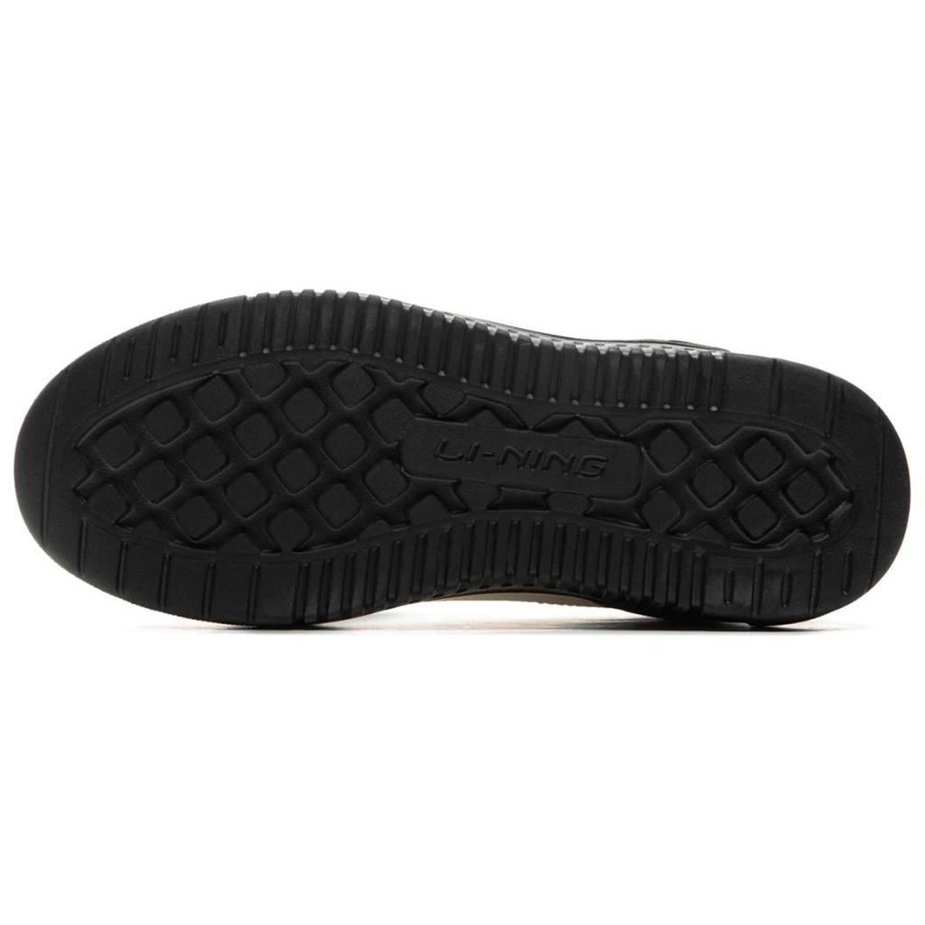 Li Ning Qing Yun Classic Retro Soft Comfortable Thick Sole Height Increasing Resilient Wear Resistant Shock Absorbing Low Top Skate Shoes AGCU308-4