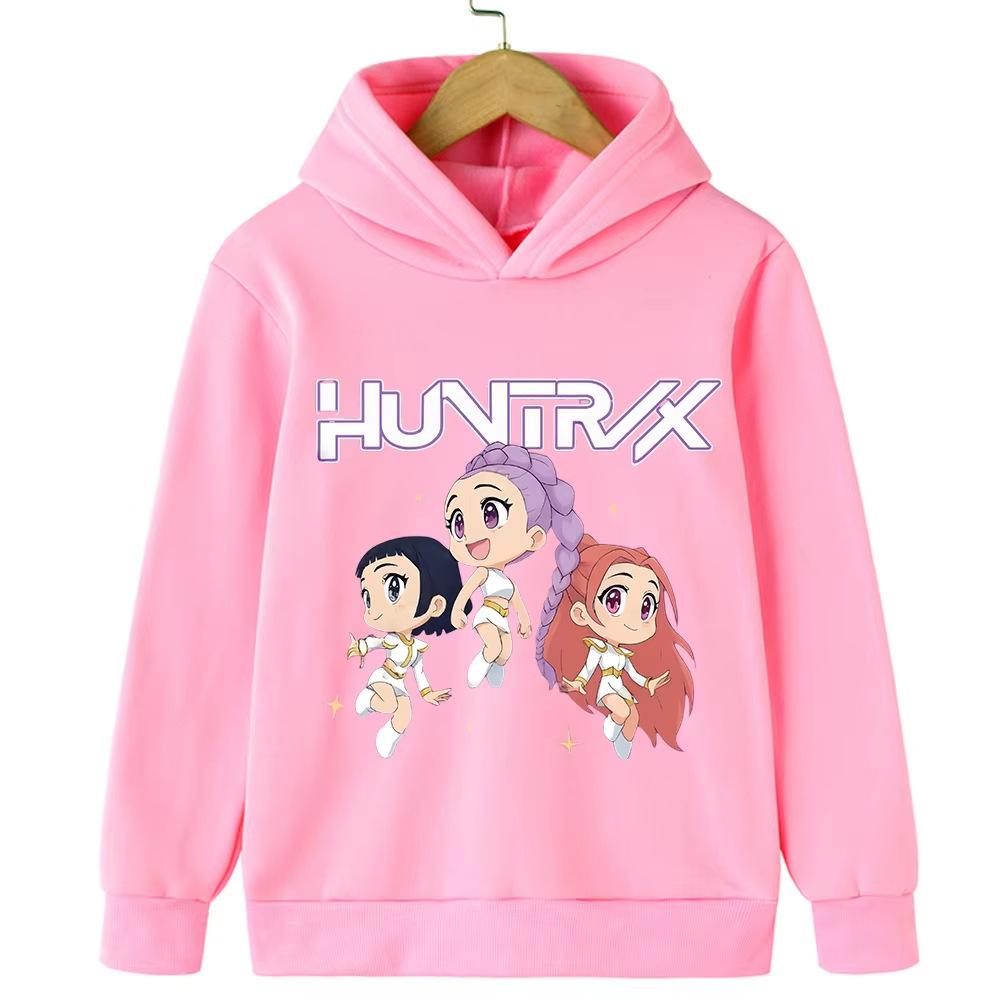Kids Boys Girls Anime Clothes Kpop Demon Hunters Casual Fashion Warm Autumn Winter Sweatshirt Hoodie