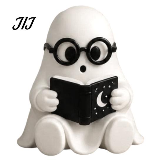 Versatile Daily And Holiday Home Accents Halloween Ghost Figurine, Resin Cartoon Desktop Ornaments, Cute Statue Healing Style Spooky Accessories with