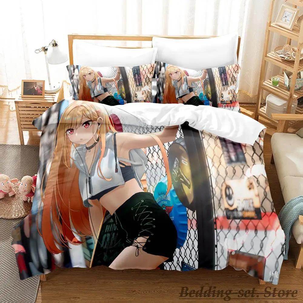 Marin Kitagawa Bedding Set Single Twin Full Queen King Size Bed Set Adult Kid Bedroom Duvetcover Sets Anime parure de lit