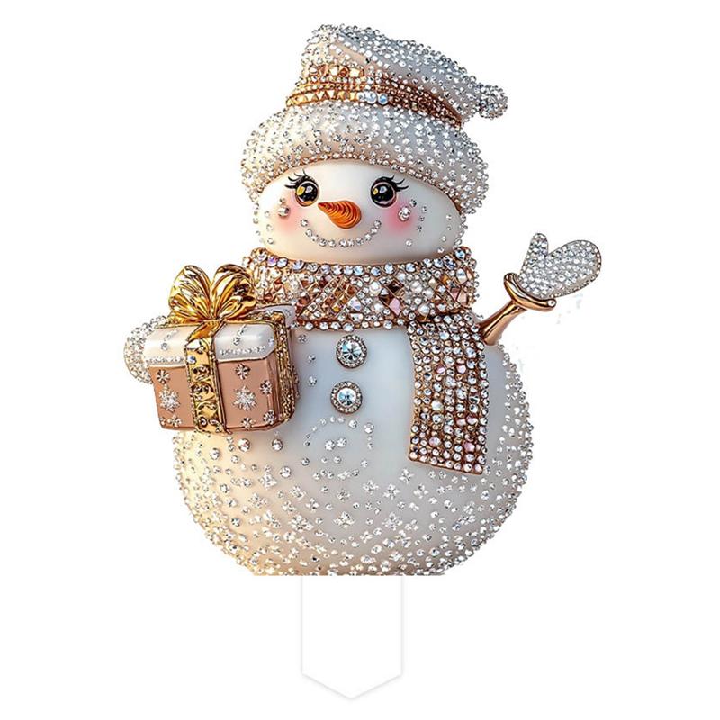 

AEE4-Fairy Tale World Beautiful Snowmans Garden Indoor And Outdoor Acrylic Decoration Waterproof Wear-Resistant Pendant