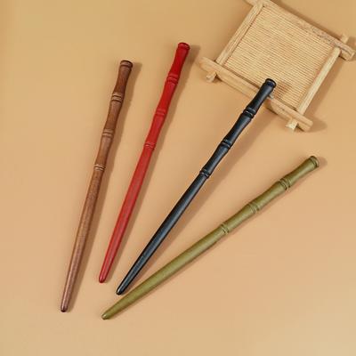 Women Bamboo Shaped Wooden Hairpins Chinese Ancient Style Hair Sticks Retro Simple Girls Hanfu Headwear Hair Accessories Jewelry