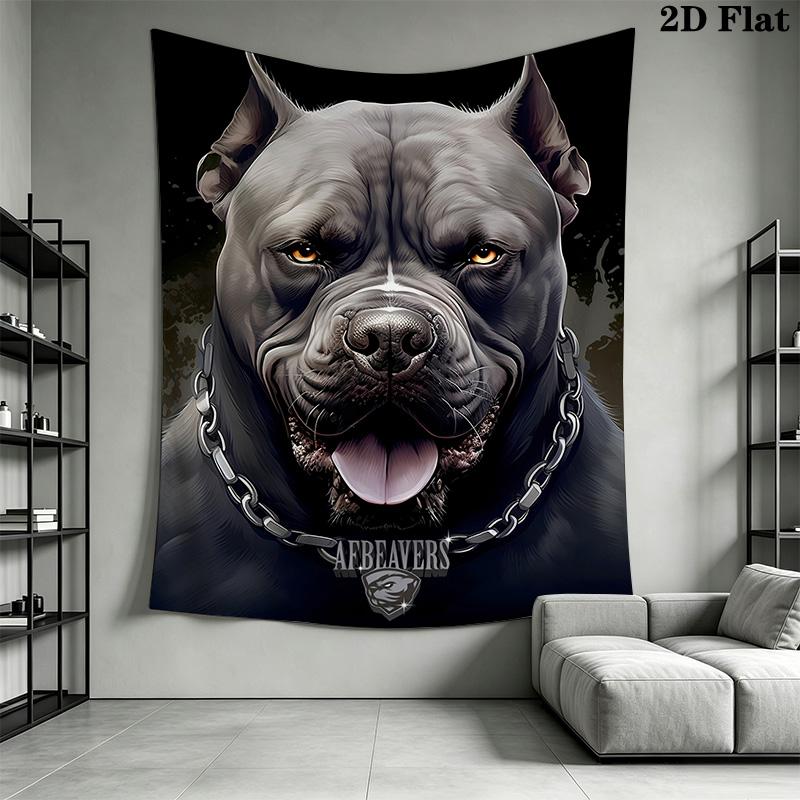 Fierce guard dog Pattern Home Decor Tapestry, Wall Hanging, Decorative RV Wall Cloth.MGT0918459