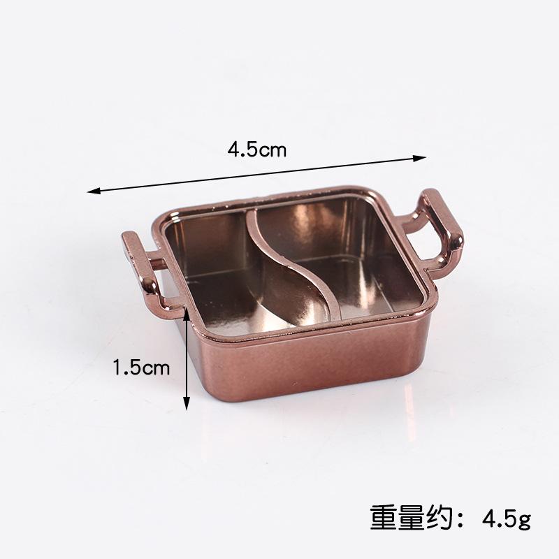 Mini Miniature Simulation Plate Small Bowl Tableware Diy Food Play Accessories Mini Container Play House Kitchen Toys