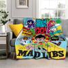 Teen Titans Go Familien Decke Flanell Vintage Weich Überwurfdecken für Stuhlbezug Sofa Winter,