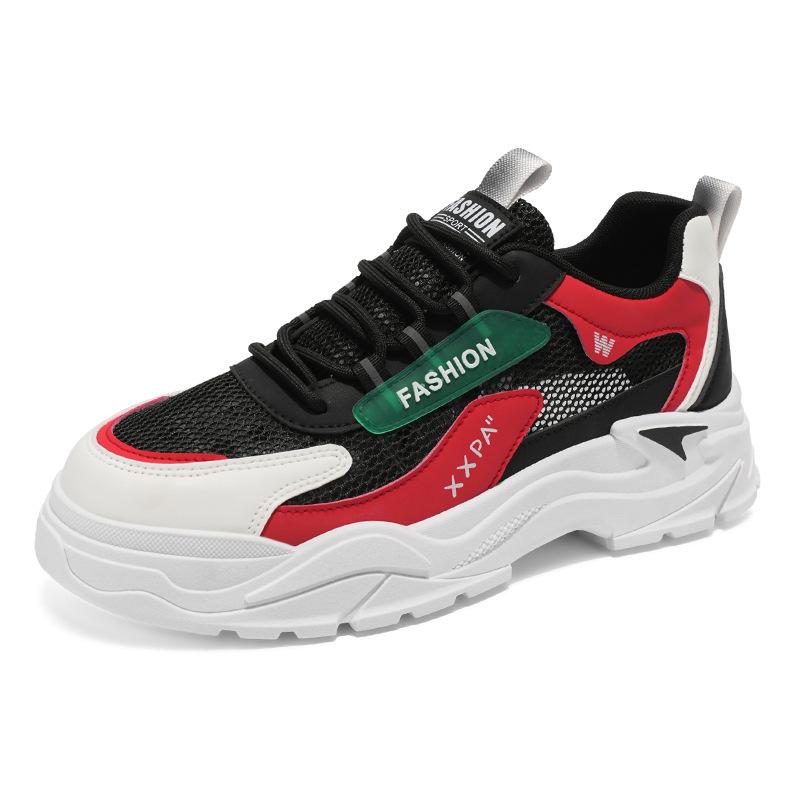 

Spring and Autumn New Men s Mesh Breathable Platform Sports Casual Shoes Men s Trend Teen Height Increasing Men s Shoes 39