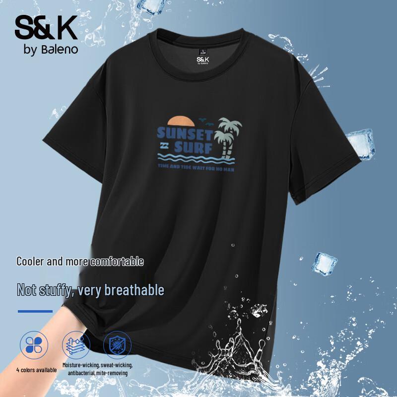 Baleno Men s S&K Ice Silk Quick Dry T-Shirt 5XL