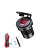USB Charger Socket Waterproof Fast Charge Adapter PD Type C and QC3.0 Power Outlet with Switch for Car Marine Motorcycle