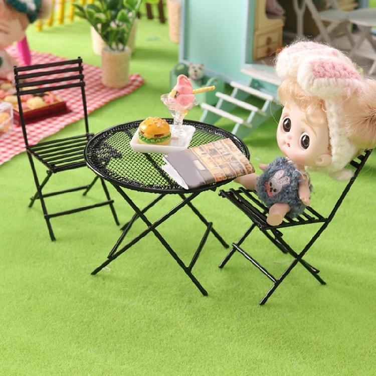 Realistic Chair Miniature Display Zakka Role Play Display for Dollhouses Enthusiasts, 1/12 Scale, Vintage Chair