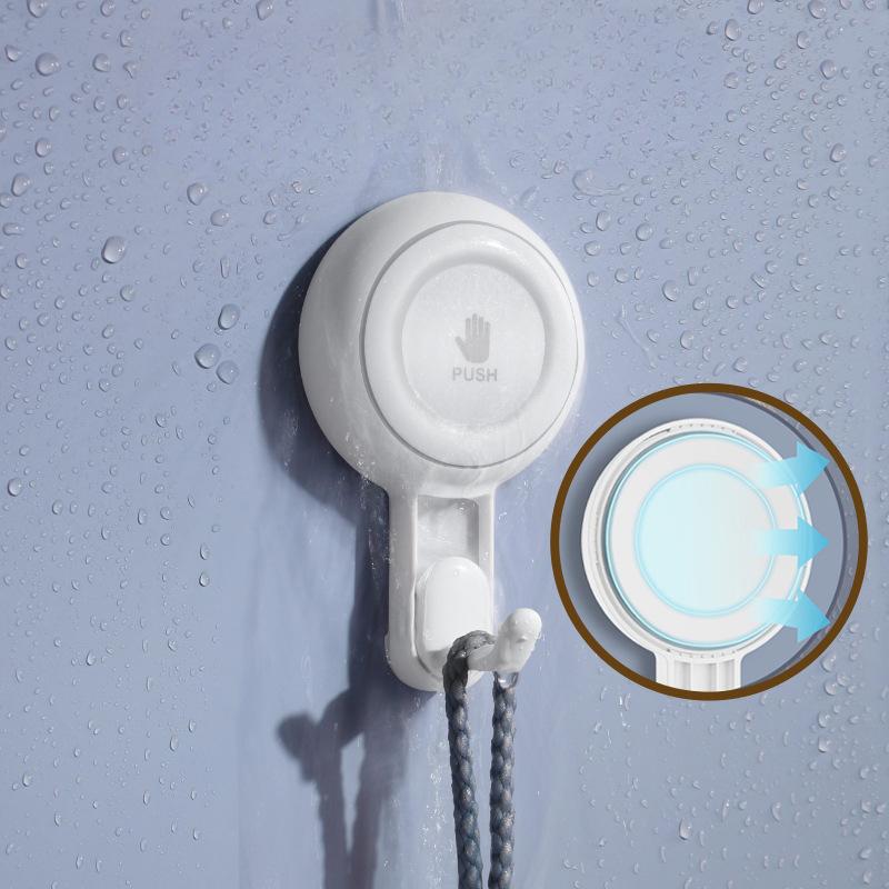 Vacuum Rotating Suction Cup Hook, Strong No-drilling Traceless Storage Rack Wall-mounted Adhesive Hook Multi-hook
