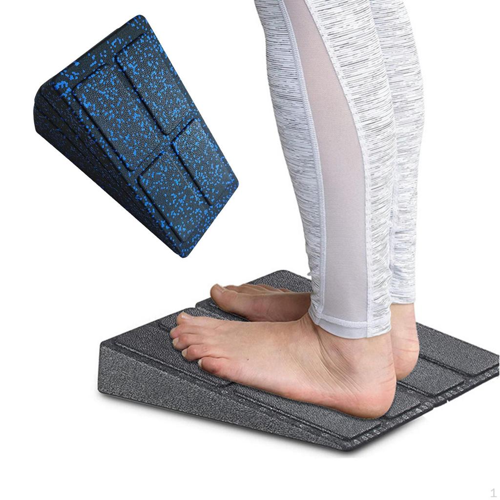 3 Pieces Calf Stretcher Foam Slant Board Adjustable Anti Slip Lightweight Multipurpose for Park,