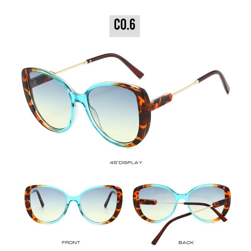 Fashion Cat Eye Sunglasses Outdoor UV400 Luxury Sunglasses New Summer UV-Protective for Women Street Style Eyewear Classic Driving Shades