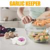 Garlic Keeper Garlic Shape Lemon Saver Airtight Lemon Fresh-keeping Preserver For Potato Ginger Onion Cheese Spinach Salad Soup