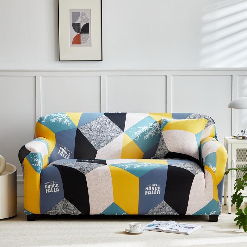 Anti Slip and Dust Proof Fabric Sofa Cover Cloth Ins Wind Elastic Sofa Cover Sofa Towel All Inclusive for All Seasons