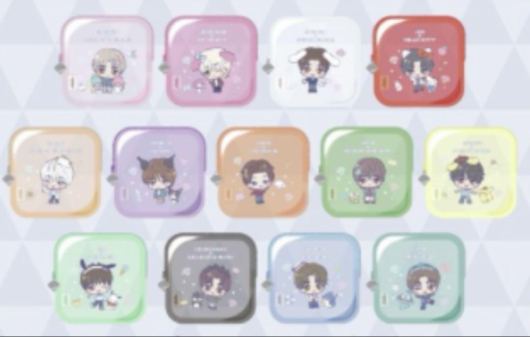 

[USED] 13-piece SEVENTEEN x Sanrio Characters square pouch (sold individually)