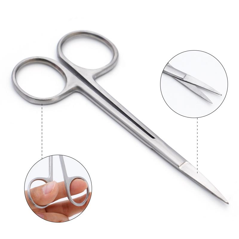 5Pcs Dental Surgery Kit Scissors Forceps Hemostat Suture Practice Tools for Students Oral Extraction