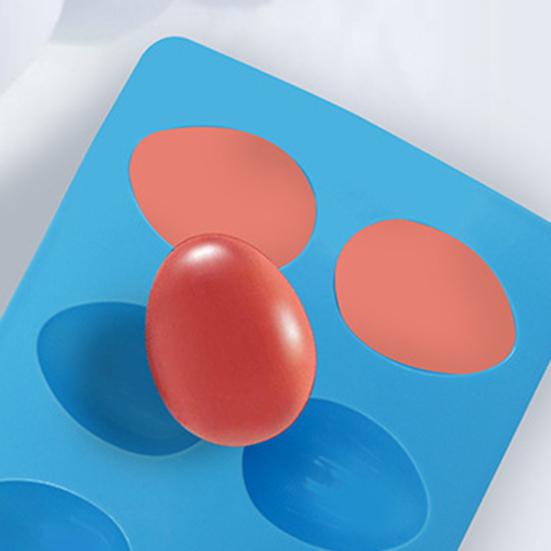 Egg Shaped Silicone Mold for Baking 8-Cavity Food-Grade Non-Stick Chocolate Molds Flexible Easter Freezer Molds Dishwasher Safe Cake Jello