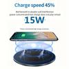 15W runder Qi-Wireless-Charger für Apple & Samsung Handys
