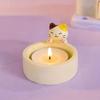 Yousheng Cat Candle Holder Cute Kitten Warming Paws Tea Light Holder Resin Cartoon Cat Candlestick Ornament Gifts for Cat Lovers Girl