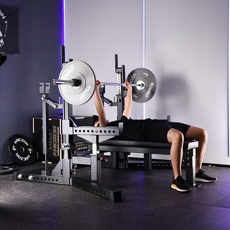 TEZEWA Professional Multi-functional Squat and Bench Press Rack