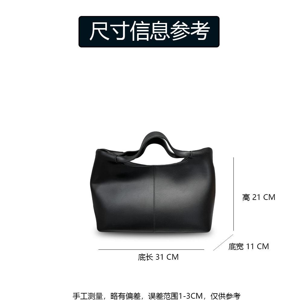 2025 Cross-border First-layer Cowhide Retro Large-capacity Magnetic Tote Bag Handbag Commuter Versatile Messenger Bag Bag Woman