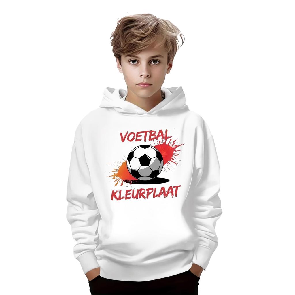 Autumn 3D Football Pattern Printed Hoodies Fashionable Casual Sports Long Sleeved Children's Boy Hooded Sweatshirts