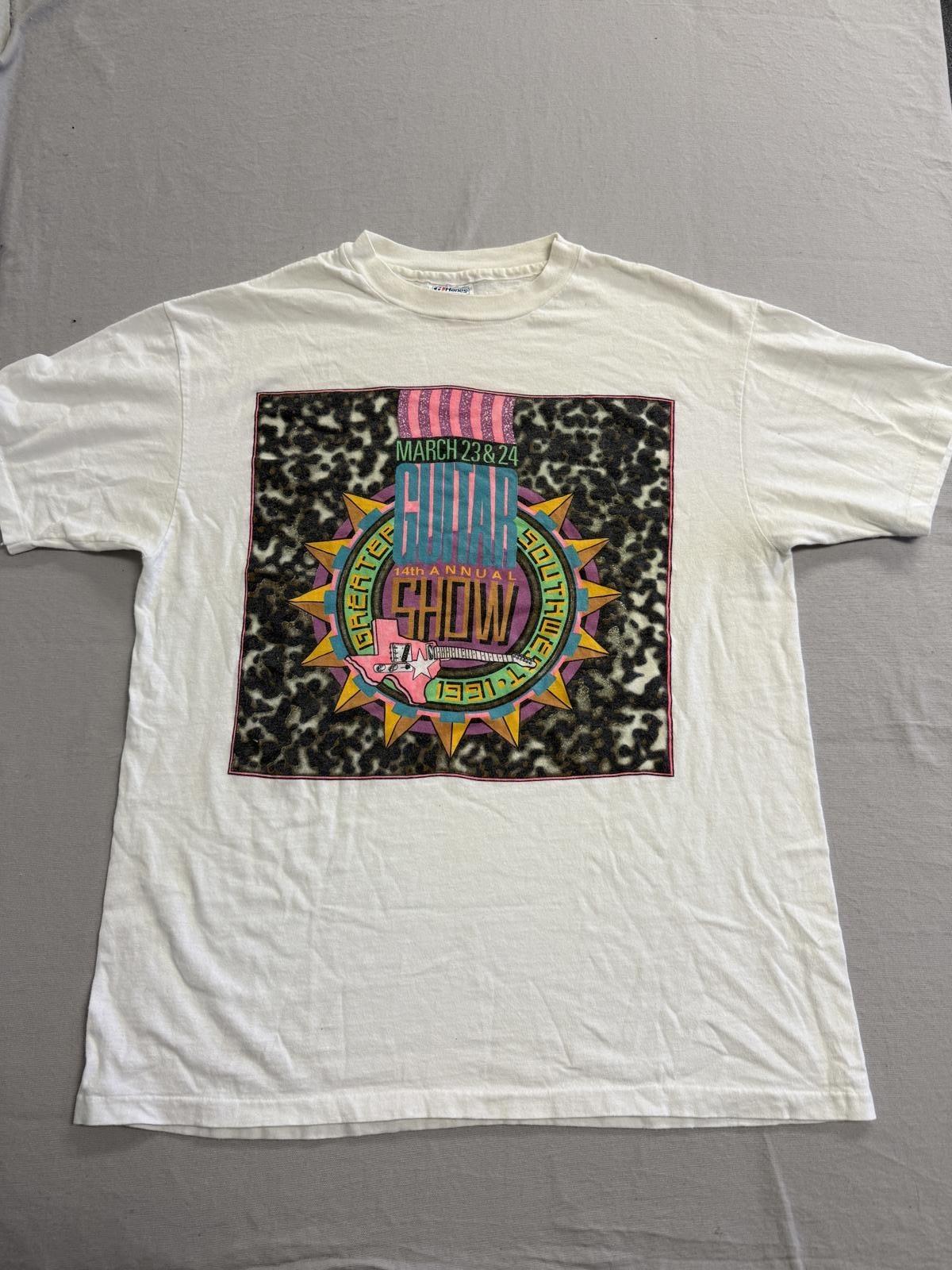 Vintage Guitar T-shirt 1991 Dallas Guitar Festival XL XL