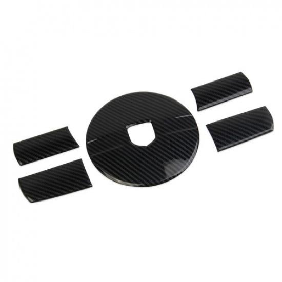 Carbon fiber  inner Steering Wheel Trim Cover For Dodge Chager Challenger Magnum