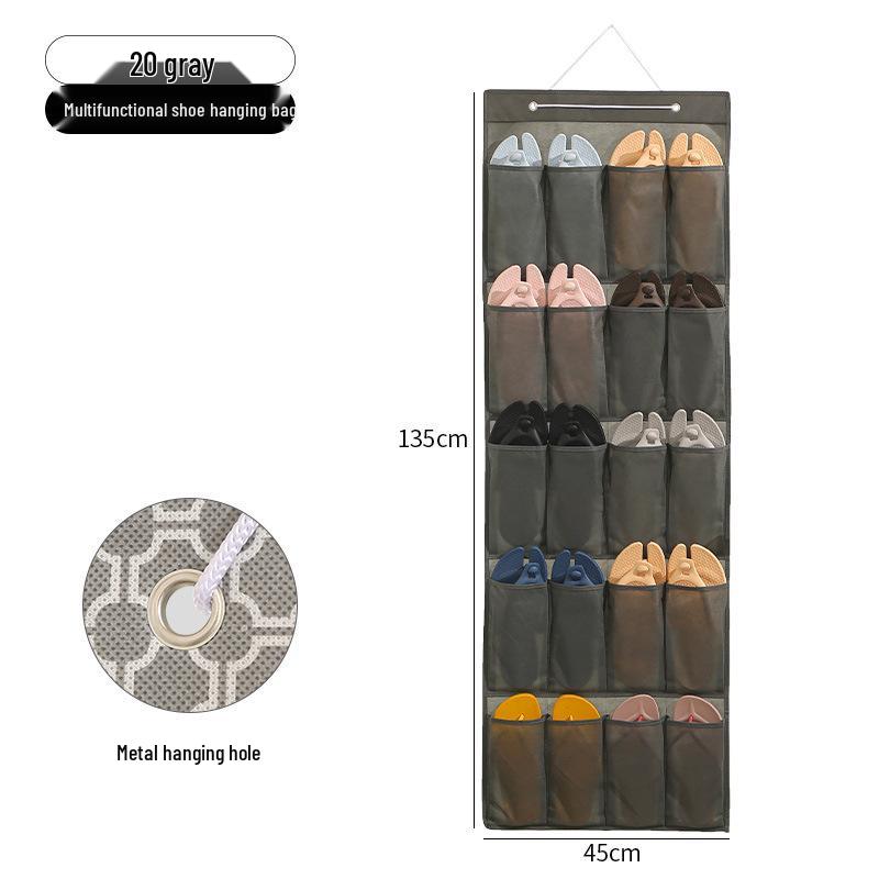 

Многослойный подвесной органайзер для обуви: Подвесной органайзер за дверью для обуви и разных вещей, с пылезащитным, утолщенным дизайном.