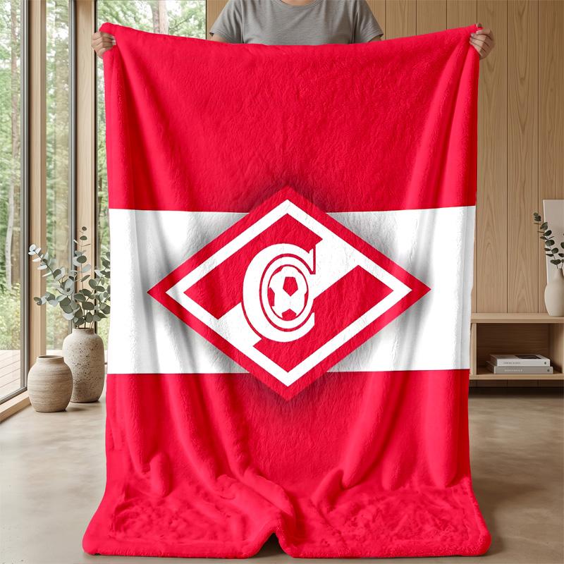 Spartak Moscow Theme blanket Soft Flannel Fleece Blanket Warm Lightweight Throw Blanket for Home Sofa Bed