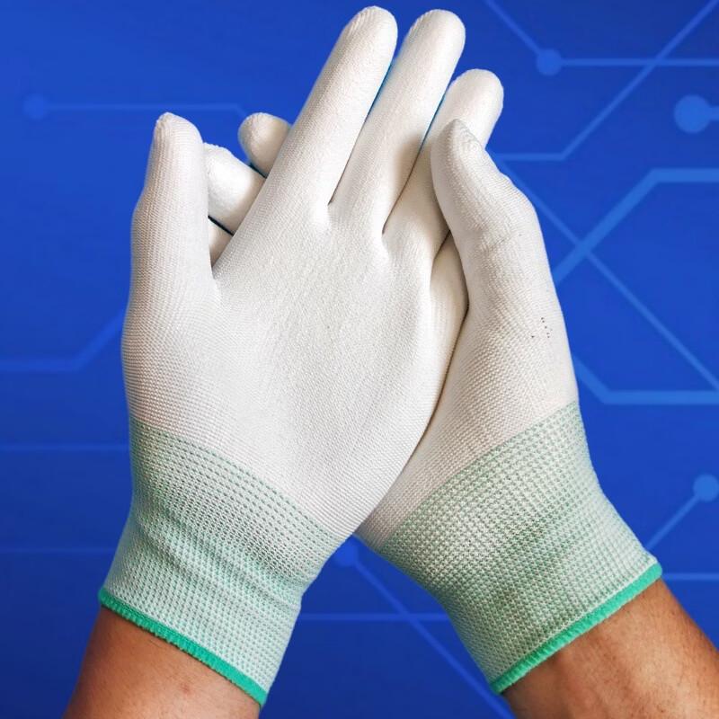 Tingbai Cleanroom PU Palm Dipped Gloves