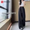 FitonTon Women's Quick-Dry High-Waist Wide-Leg Pants