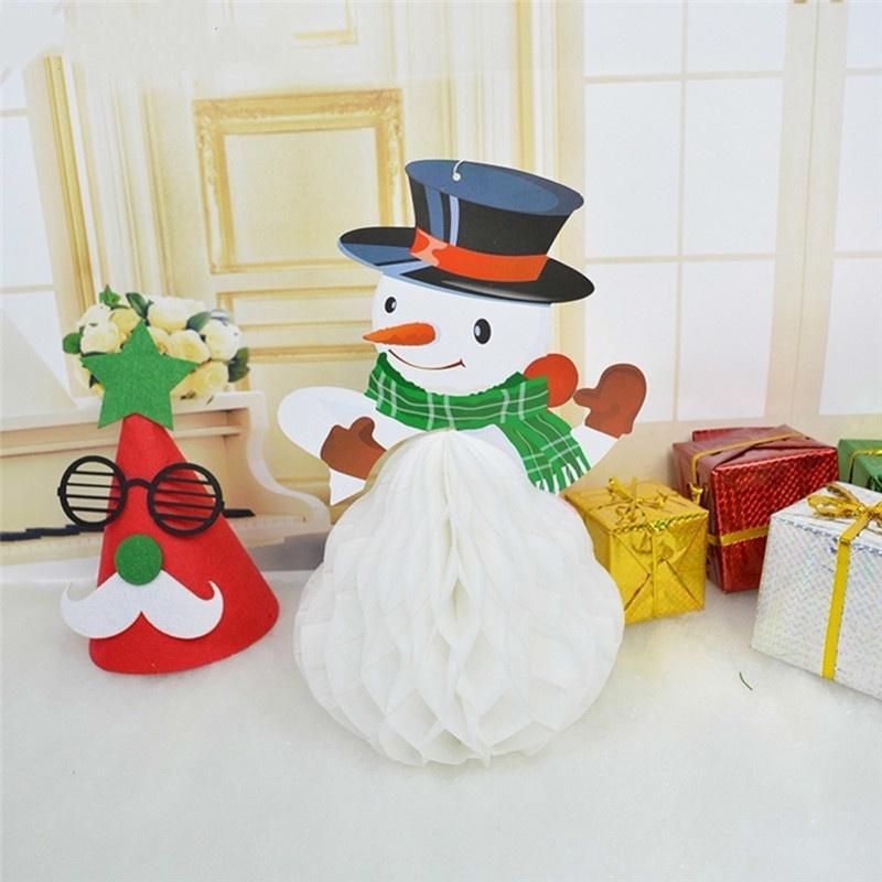 Christmas Tree Snowman Christmas Decoration Cartoon Paper Garland Ornament Banner Home Decor Party