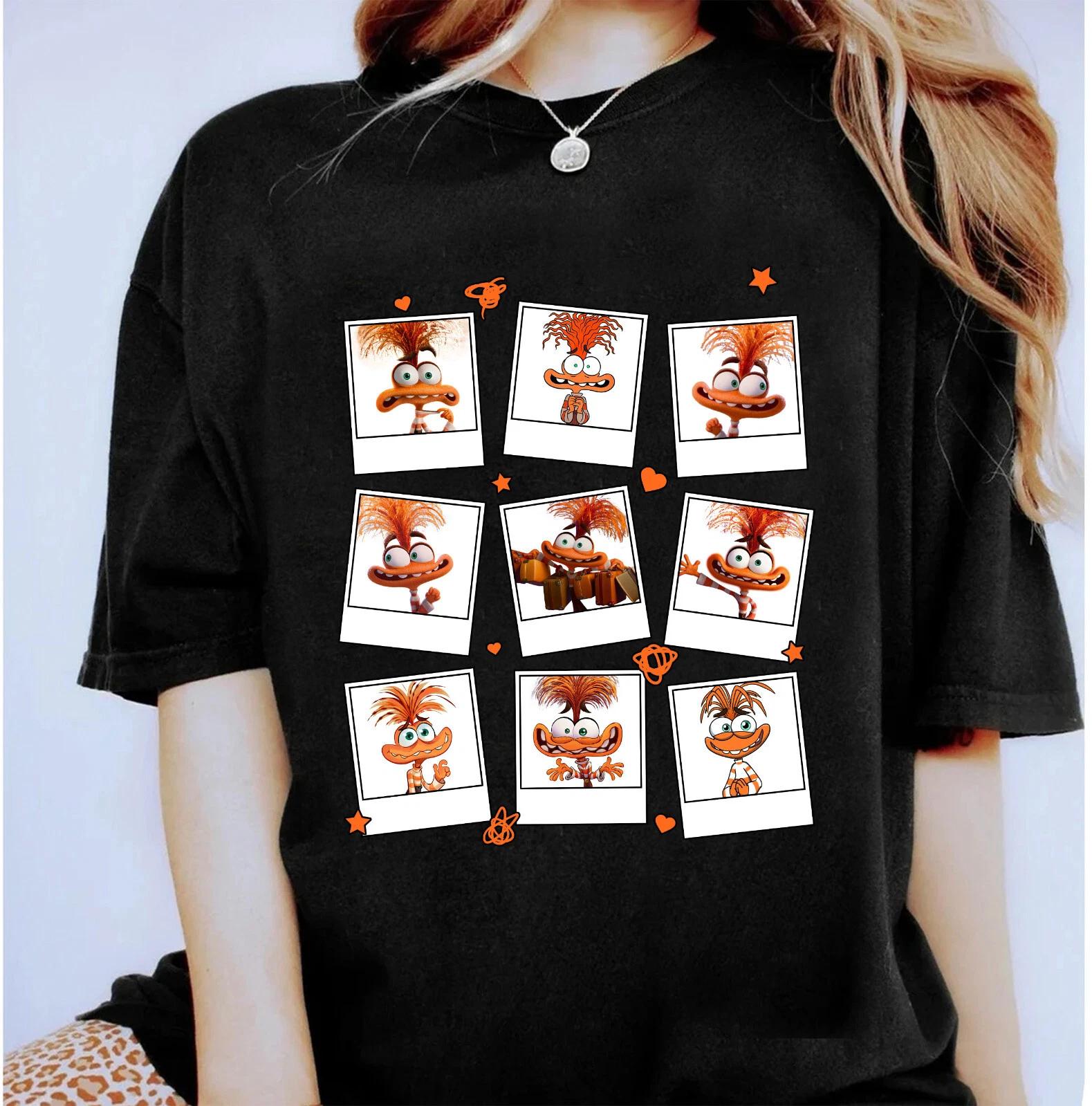 and Pixars Inside Out 2 Anxiety Mood Neutral Womens New Casual Fashion Unisexs and Womens Couple Street Wear S
