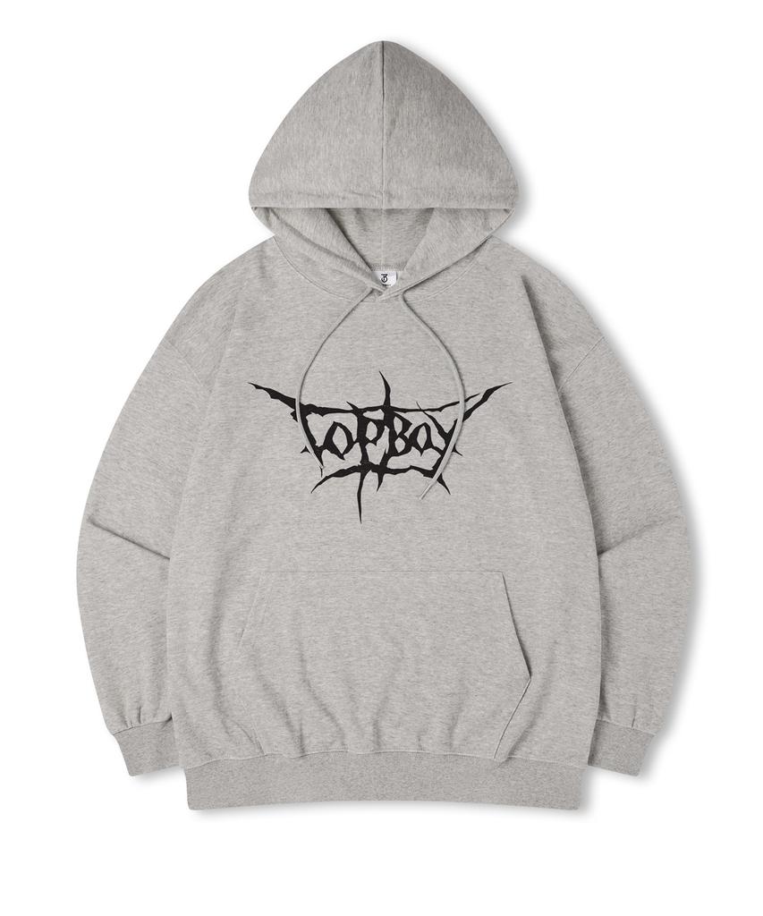 Doomsday Oversized Fleece-Lined Printed Hooded Sweatshirt
