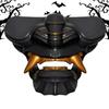 Halloween Devil Masque Warrior Masque Face Cover Cosplay Masque Cutter Display Rack Role Playing Half Face Masque Japanese