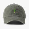Baseball Soft Vintage Stitching Embroidered Cactus Mini Caps Men Women Water Washed Hat Sports Fishing Dad Visor Summer Autumn Peaked Cap