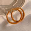 925 Sterling Silver Large Hoop Earrings - Elegant, Versatile, and Simple Studs for Women