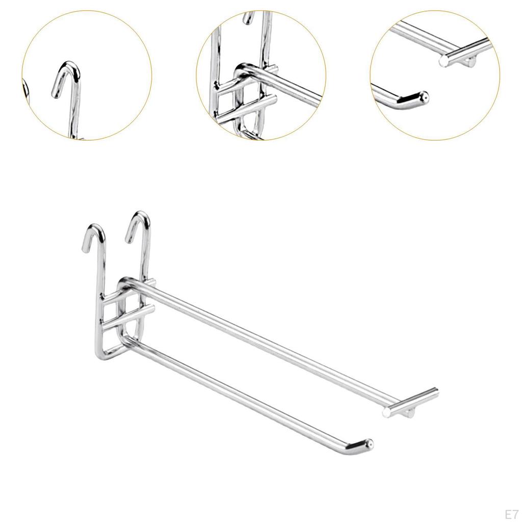 10 Pieces Display Hooks Hangers Panel for Retail Panels