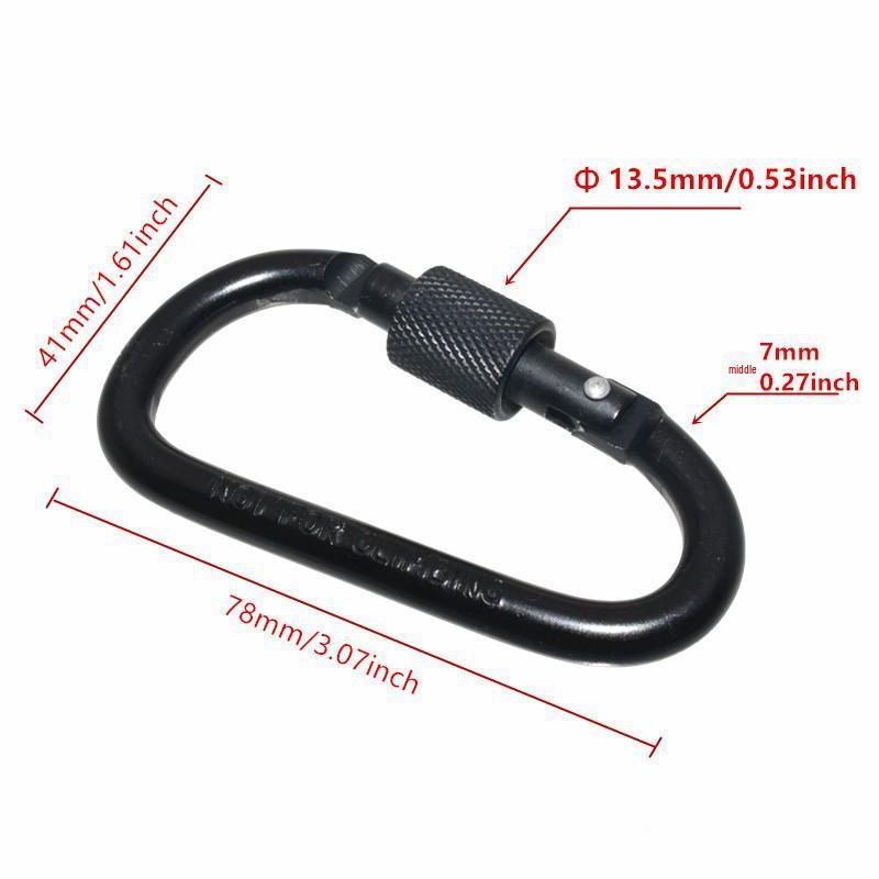 6-Piece Colorful Keychain Set: Extension Rods and Mountaineering Buckle with 1/4" Hex Drill Bit Storage Extension Rod