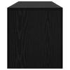 TV Cabinet with LED Lights Black Oak Effect 140 X 36.5 X 40 Cm