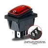 4-polige KCD4 Rechteckschalter Auto Marine Kippschalter Wippschalter LED-Schalter Druckknopf Wasserdichter Schalter Druckknopf 30A 250VAC DPST IP65