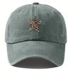 With Leopard Print Star Design Baseball Caps Breathable Sunscreen Hats  Fishing and Hiking