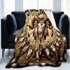 1PC Custom Name Native American Spirit Flannel Blanket Versatile,all-season Throw Suitable for the Living Room,bedroom,camping,travel,and Gift