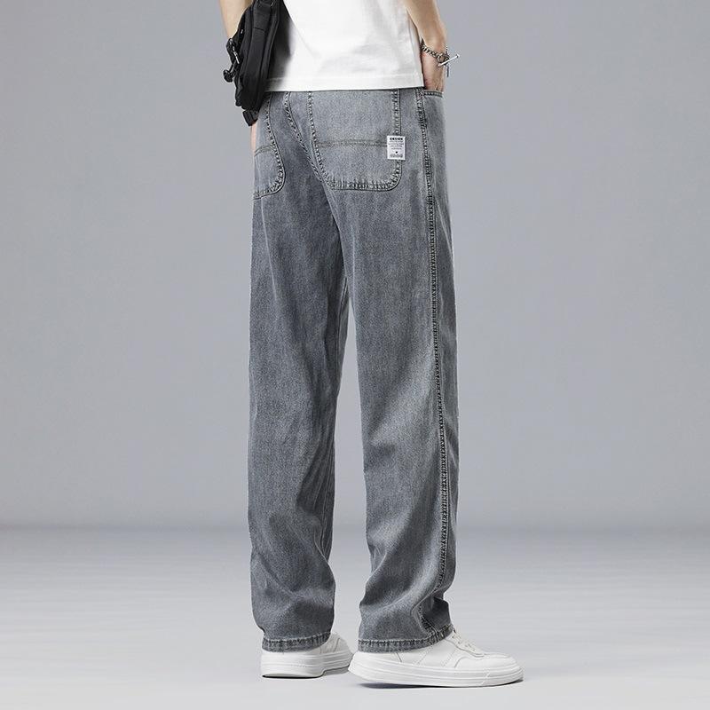 Pantaloni Jeans Subțiri de Vară Noi Lycelsel Subțiri Largi Drepți