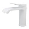 Sink Faucet G1/2 Thread Hot Cold Water Tap White Leaking Resistant Corrosion Proof Bathroom Sink
