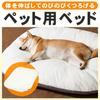 Manekinext Fluffy Pet Cushion for Dogs and Removable and Washable Cover for Naps and Rests Cats, (White, Large)