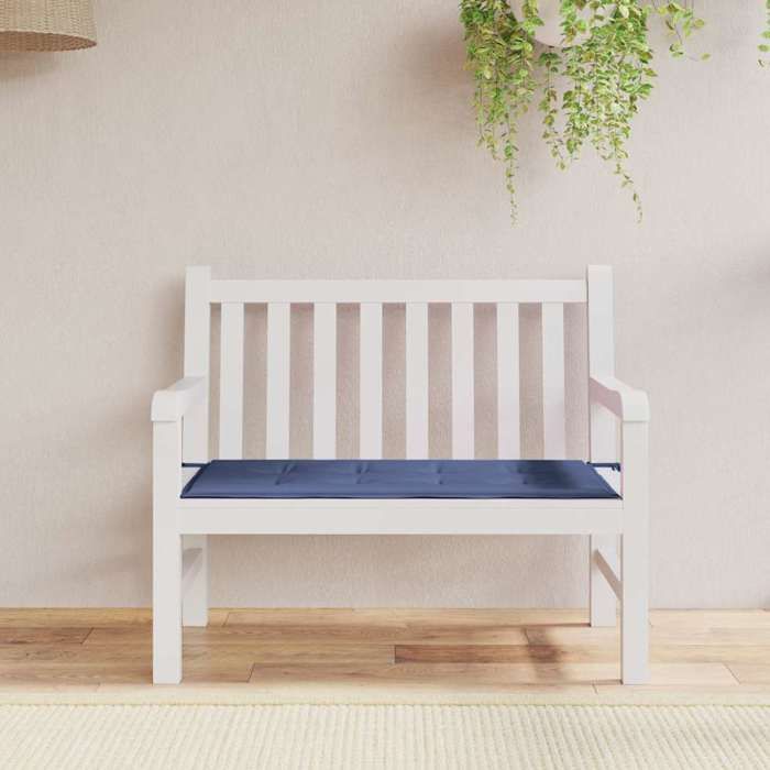 VidaXL Coussin de banc de jardin bleu marine 100x50x4 cm tissu oxford 378452